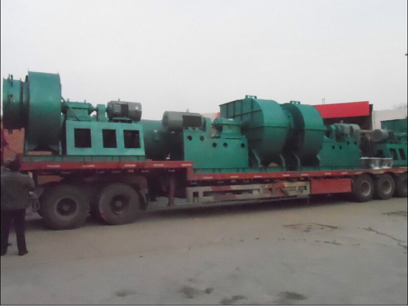 裝車中的鍋爐離心風(fēng)機(jī)